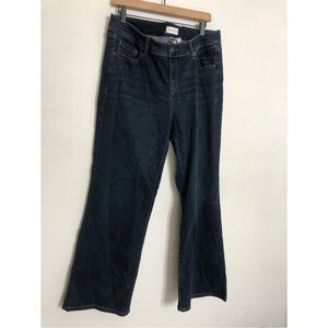 Lane Bryant Dark Blue Mid-Rise Boot Cut Flare Jeans